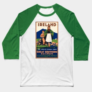 Vintage Travel - Ireland Baseball T-Shirt